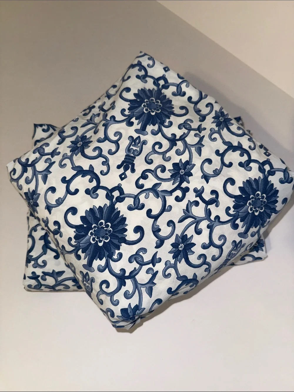 Vtg Rare Lauren Ralph Lauren Sheet Set Porcelain Rosette Twin Made in USA